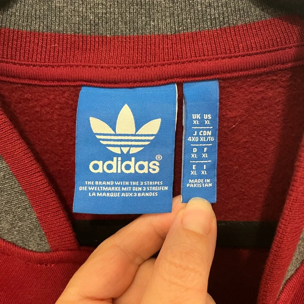 NWT Adidas Varsity Jacket Cotton Size XL